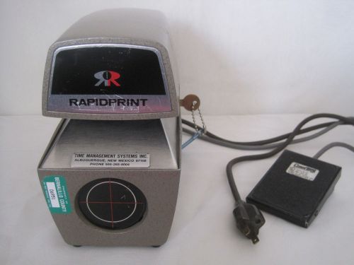 Rapidprint automatic numbering machine 4 digit adn-e  key &amp; foot pedal 862100000 for sale