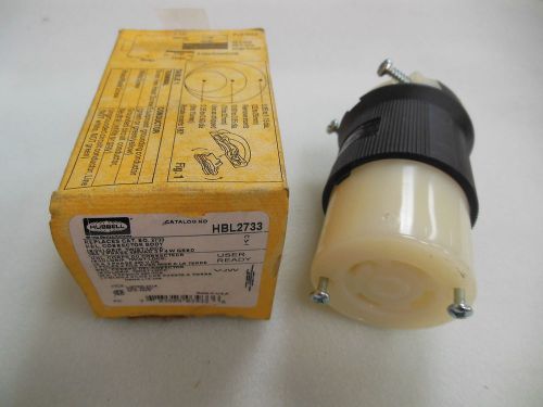 Hubbell HBL2733 Twist Lock Connector Body 30Amp 3 Pole 480VAC