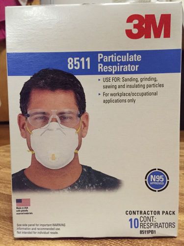 3M 8511 Particulate Respirator 10 Packs For Workplace