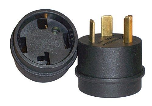 Connecticut electric cesmad5030 rv plug adaptor 14-50r receptacle to tt-30 plug, for sale