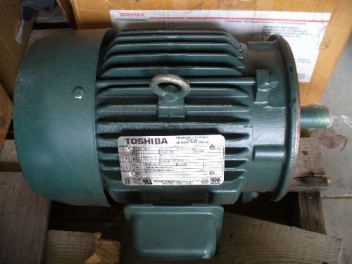 NEW Electric motor. 5 HP. 3500 RPM. 230/460V. 184TC frame. TEFC Toshiba