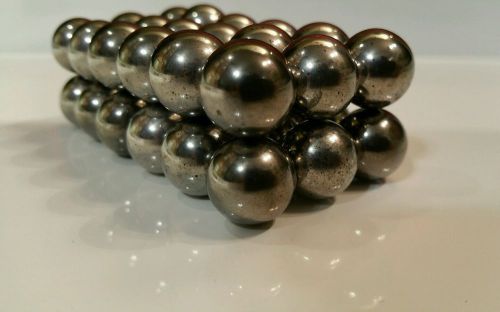 10 Silver Hematite Ball Magnets. Super Strong 15mm chrome plated.