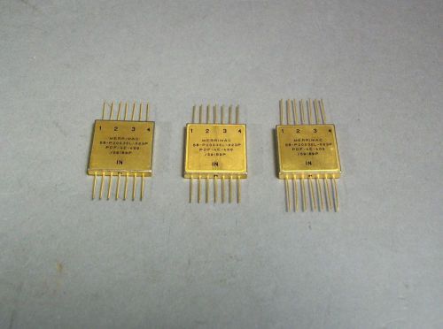Merrimac PDF-4E-400/59189P Gold Microwave Power Divider Lot of 3 - New