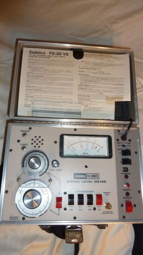 Vintage Sadelco Signal Level Meter FS-3D VS