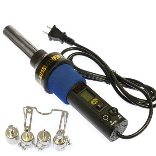 Ac 220v 450°c 450w lcd soldering station hot air gun ics for bga nozzle ed1009 for sale