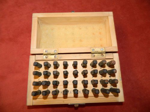 Set Of Vintage Metal Letter &amp; Number Stamps Die Punch. E1680
