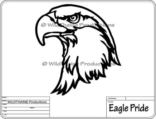 DXF File Eagle Pride CNC Plasma Laser Water-jet Router dxf Vector cnc Wall Art