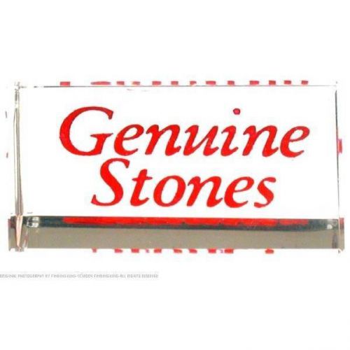 Genuine Stones Crystal Sign Jewelry Counter Showcase