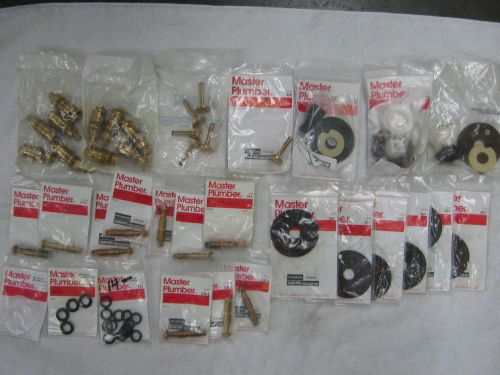 Lot of master plumber powers toilet urinal faucet repair parts fittings kits for sale