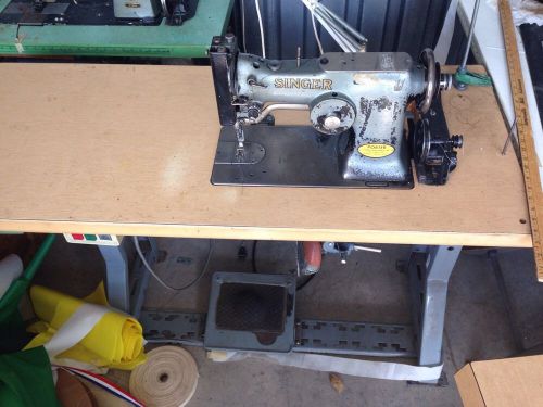 SINGER 107W 1-Needle 2-Thread Lockstitch Zig Zag  Industrial Sewing Machine