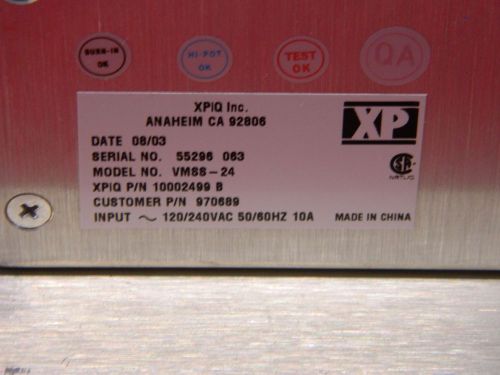 POWER SUPPLY P/N: 970689 FOR USE WITH BECKMAN COULTER DXC 600 AND 800