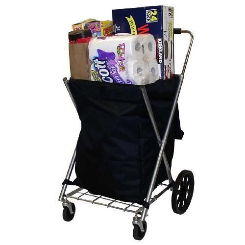 Narita trading company black canvas adjustable shopping cart new! for sale