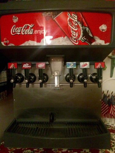 Coca-cola classic soda fountain drink dispenser 6 flavors ice lightly-used nice for sale