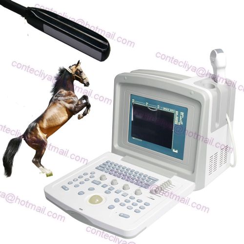 Veterinary Vet Full Digital Portable B-ultrasoud Diagnostic Scanner+Rectal Probe