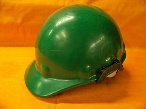 Fibre-metal green hard hat protecrive helmet eith earmuff mounts for sale