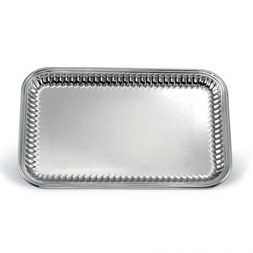 Vollrath 82166 Esquire 18&#034; x 12&#034; Rectangular Fluted Stainless Steel Tray