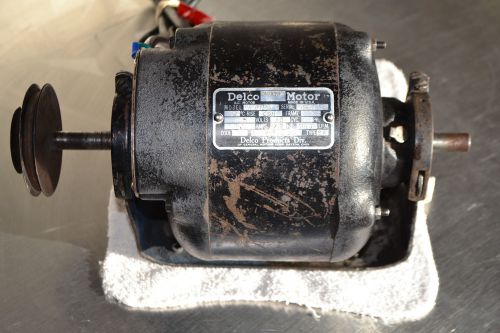 Vintage AC Delco Thermotron Electric Motor A5156 Dual Spindle 1/12 HP