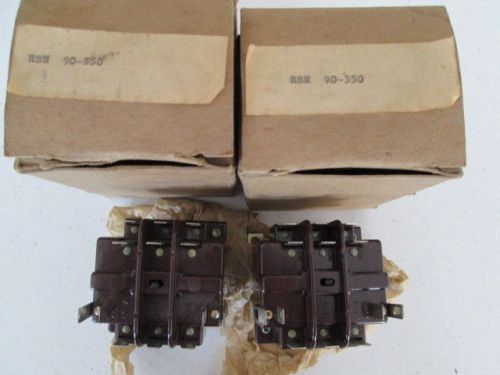 Lot Of 2  &#034;Essex RBM 90-350 Relays&#034;  Coil 24v / 50-60Hz / New In Boxes