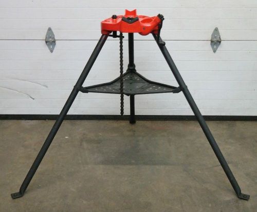 Ridgid 450 portable tristand chain vise tripod stand for pipe threader 1/8&#034;-5” for sale