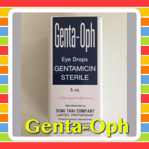 Gentamicin Sterile Eye Drops Genta-Oph Bacteria Keratitis Conjunctivitis Freeshi
