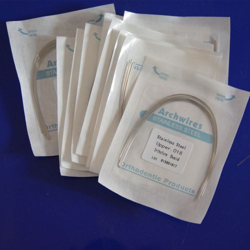 10 Packs Dental Orthodontic Stainless Steel Round Oval Arch Wires 10 pcs/pack