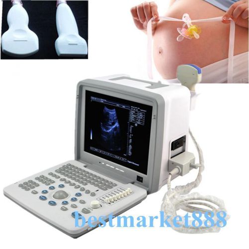 New full digital portable ultrasound scanner machine w convex transvaginal probe for sale