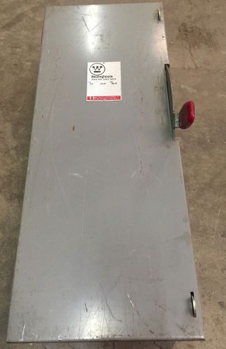New Westinghouse 100 Amp 600 Volt Non Fusible Disconnect Switch HUN363