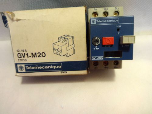 NEW IN BOX  TELEMECANIQUE GV1-M20 MOTOR CIRCUIT BREAKER-PROTECTOR 10-16A