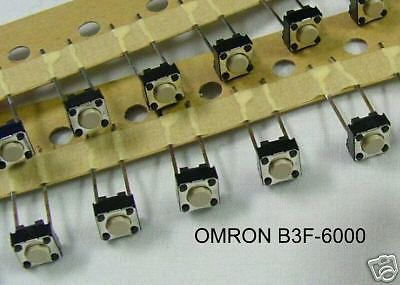 (12 PC) OMRON TACTILE PUSH BUTTON SWITCHES P/N B3F6000