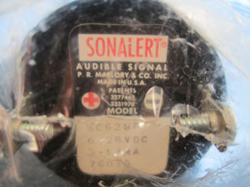 NOS Mallory Sonalert SC628P 6-28 VDC 3-14 MA 76075 Transducer Alarm; Sealed Bag