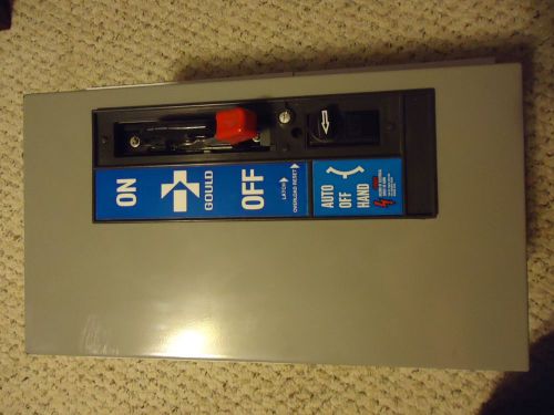Gould Utilized comb starter w disconnect switch/control transformer A831 size 0