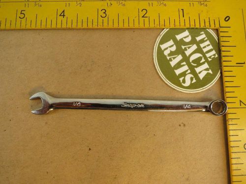 Snap On OEX080B, 1/4&#034; 12 Pt Chrome Finish Short Combination Wrench, USA