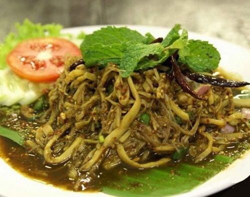THAI FOOD RECIPE Bamboo shoot spicy salad Free Shipping