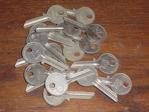 Locksmith nos key blanks lot of 17 ilco 1064a for ncl national cabinets vintage for sale