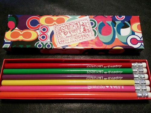 COACH Poppy Pencil Collection Set of 12 LIMITED EDITION *** NEW