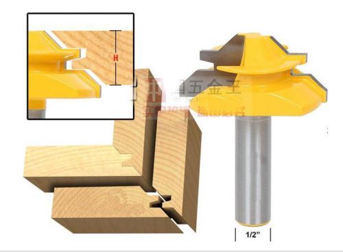 1pcs 45 degree joint wood cutters tenon endmill 1/2 x1-1/2