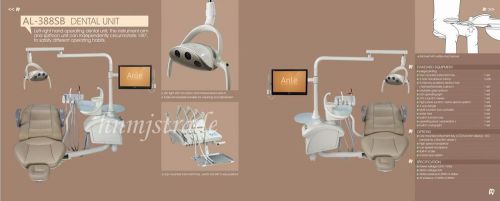 Left-right hand dental unit chair fda ce approved al-388sb soft leather (hnm) for sale