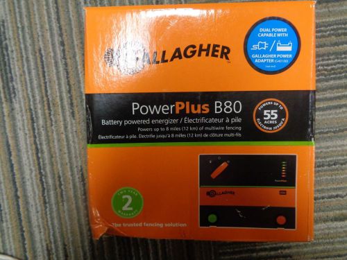 Gallagher powerplus b80 battery powered energizer fencer - 3a2285 for sale