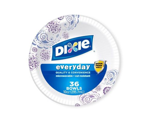 Dixie Heavy Duty Paper Bowls 36 Count (Pack of 4)