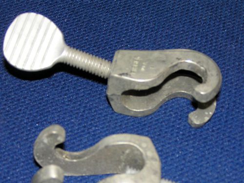 2 Fisher Scientific Hook Rod Connector, Nickel-Plated Zinc, No. 14-666-18Q