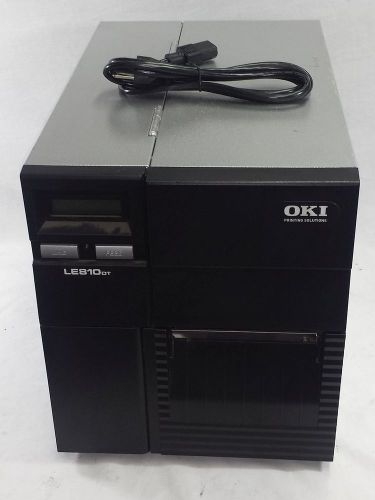 Oki LE810DT Label Thermal Printer POWER TESTED ON TO A PAPER END MESSAGE Used