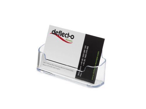 Deflect-o Business Card Holder  Single Compartment  Clear (70101)