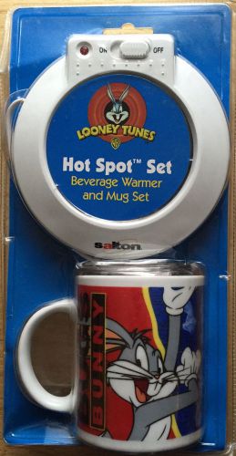 Salton Hot Spot Looney Tunes Beverage Warmer and Mug Set sealed