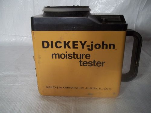 Vintage dickey john grain moisture tester auburn illinois metal case corn for sale