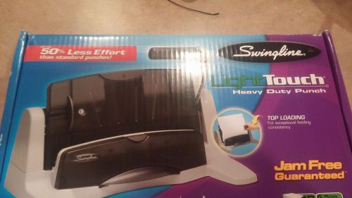 New!!! swingline lighttouch heavy duty punch, 2 - 7 holes, 40 sheets 74357 for sale