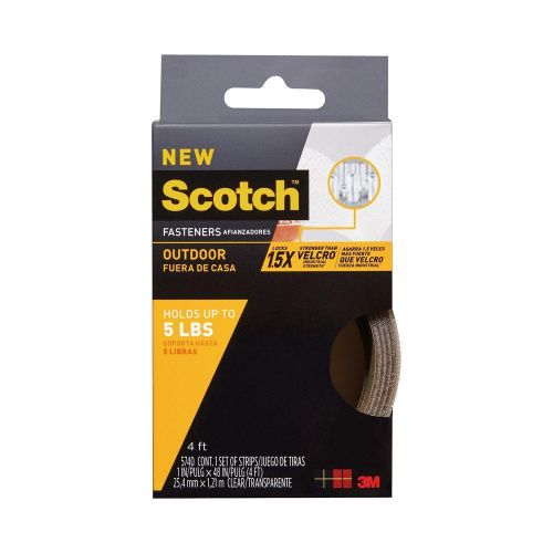 SCOTCH 1 in. x 4 ft. Black Outdoor Fasteners (RF5740)