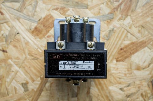Mdi 330no-120au mercury relay contactor 3 pole/30 amp/600 vac/120 v coil for sale