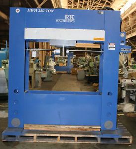 250 h-frame hydraulic press, pressmaster hfp-250/mwh wi for sale