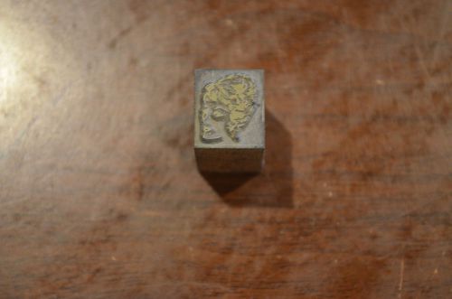 Vintage Letterpress Classic Lady Wood Cut Printing Block