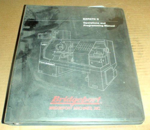 Bridgeport ezpath ii operations and programming manual_11042713 revision a for sale